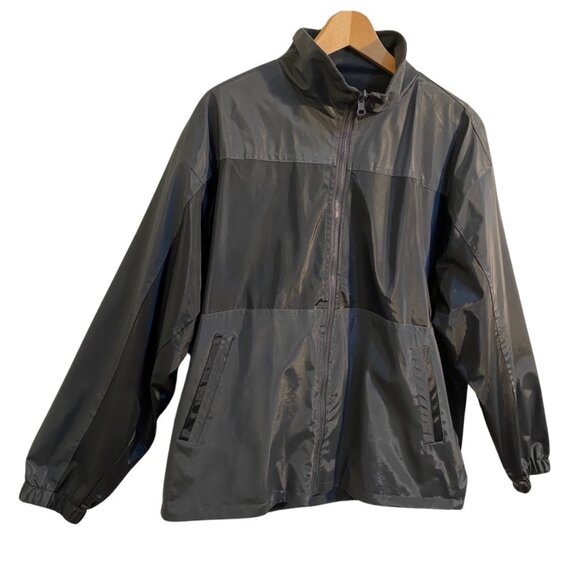 Black Waterproof Men’s Utility & Rain Jacket, Overcoat Sz. S / M (Outdoors) - Picture 4 of 8